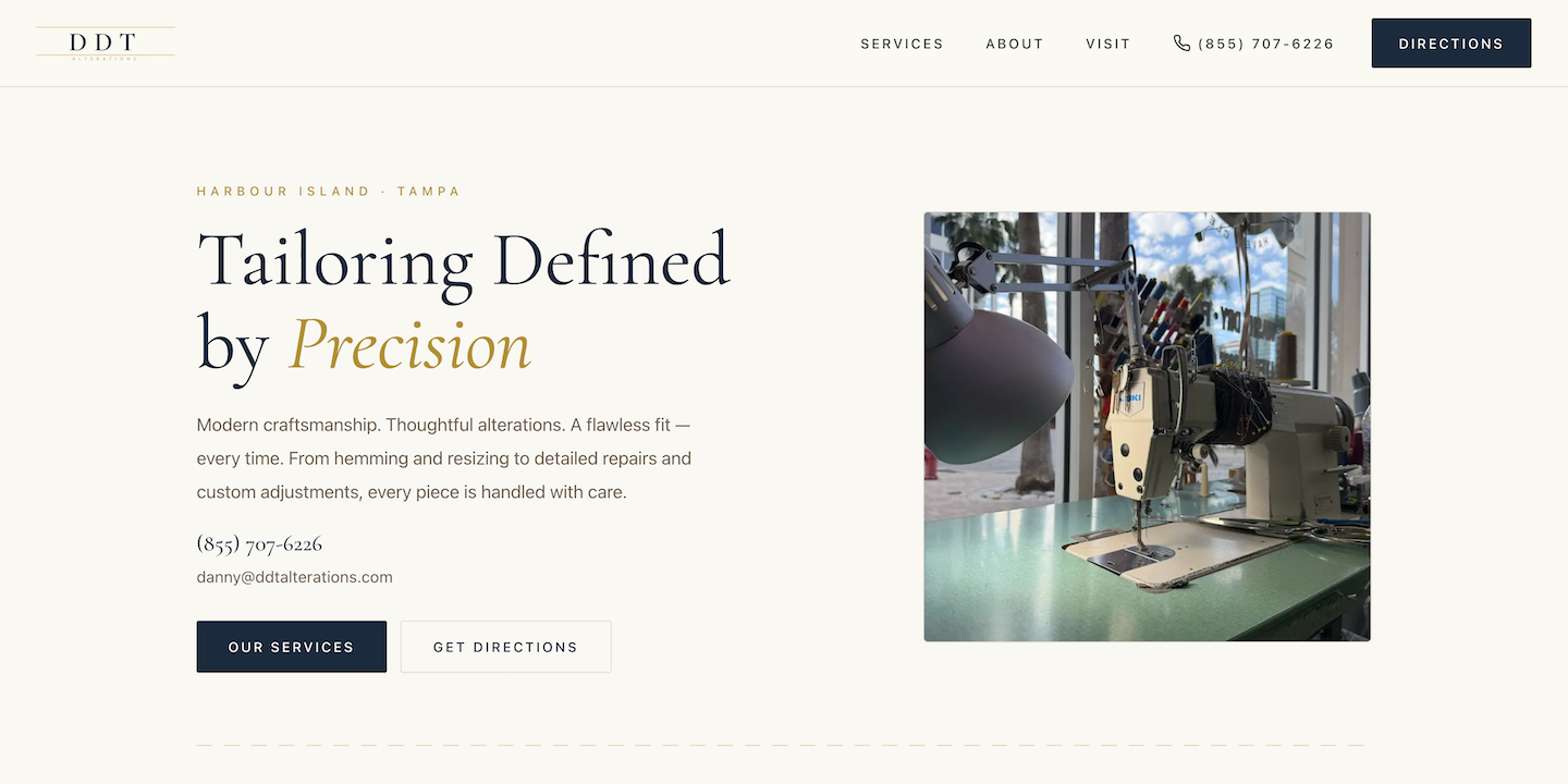 DDT Alterations website