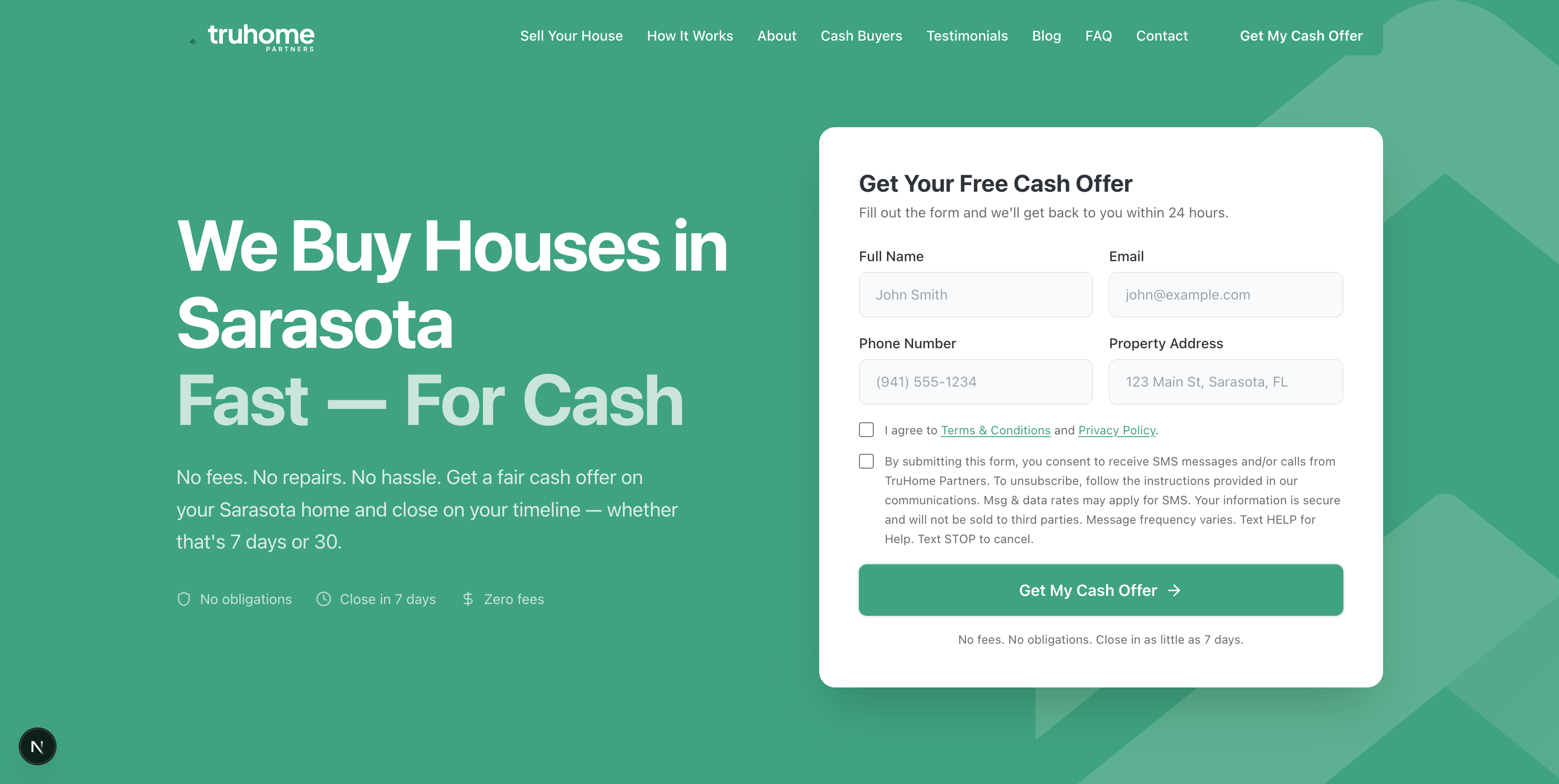 TruHome Partners Sarasota location page